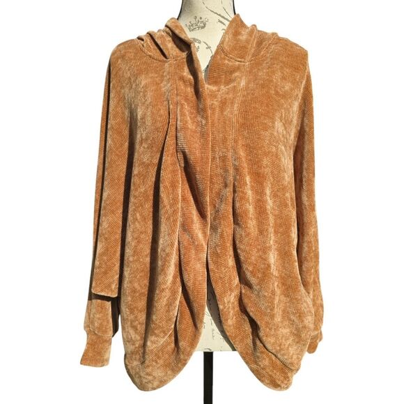 BB Dakota Women's Sidewalk Swagger Hooded Jacket Caramel Small - Picture 3 of 11
